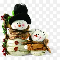 可爱冬季雪人玩偶