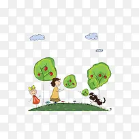 卡通苹果园