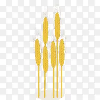 矢量图黄金色的麦穗
