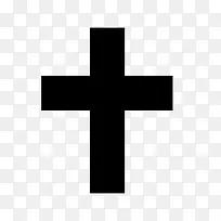 黑色十字架图标