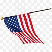 高清摄影象征美国小旗帜