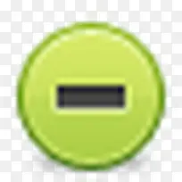 绿色的减号按钮图标