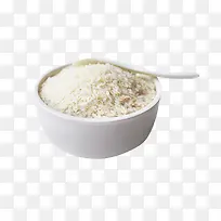 白色瓷碗里的米饭
