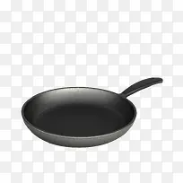 圆形黑色小型平底煎锅