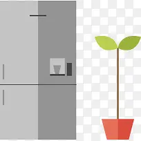 冰箱和植物