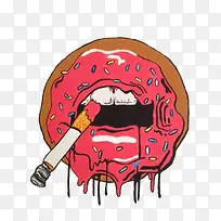 甜甜圈红唇