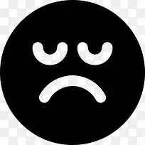 悲伤的脸图标