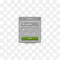 网页设计登录元素