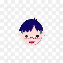 戴眼镜的男孩12岁