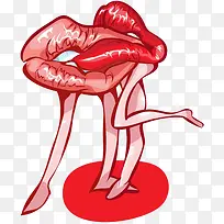 烈焰红唇