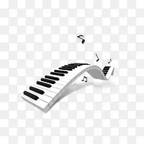 黑白色的琴键