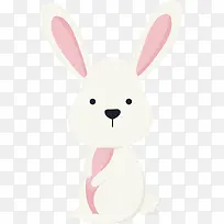 矢量图长耳朵大白兔