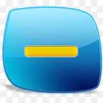 蓝色可爱横线电脑桌面PNG图标