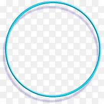蓝色圆形阴影边框