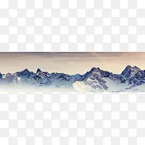 冬天雪景banner创意设计
