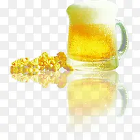 夏日饮品啤酒效果图