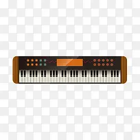 矢量电子钢琴键盘素材