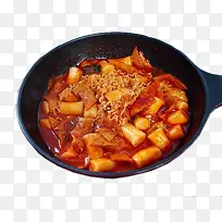 韩式牛肉汤年糕火锅