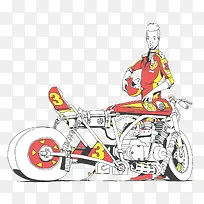 摩托车骑士