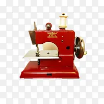 红色老式裁缝机