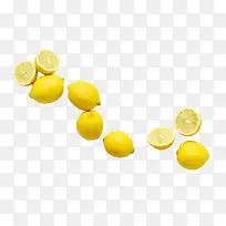 黄色清晰柠檬摄影免抠图