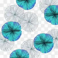 手绘抽象花免扣素材