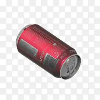 红色铁饮料罐