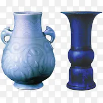 深蓝花瓶