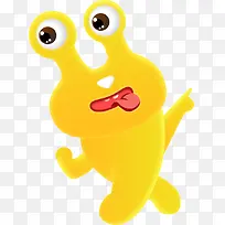 长眼睛动物黄色蛙