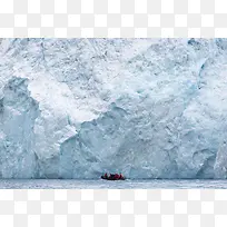 冰川小船湖面高清素材