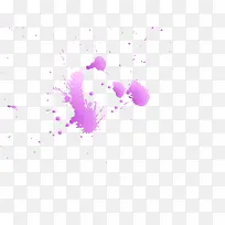 紫色滴溅的墨迹