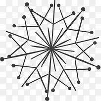 卡通五角星占卜线条