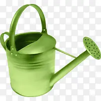 绿色手绘浇花桶