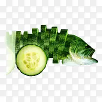 创意黄瓜鱼