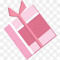 卡通粉色礼物盒