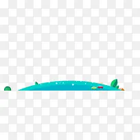 卡通原野公路装饰素材