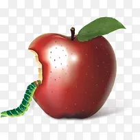 被虫咬的苹果