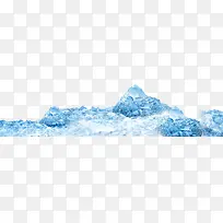 蓝色冰山装饰图案