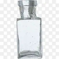 复古白色透明玻璃瓶