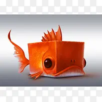 方形金鱼鱼头摄影