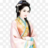 立绘大眼睛古装美女唯美