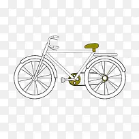 卡通自行车图纸
