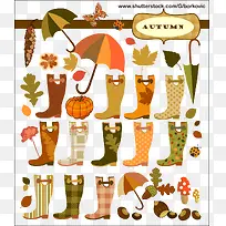 秋季雨靴