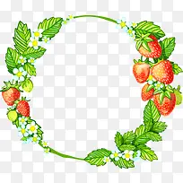 草莓花环