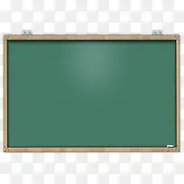 开学季绿色黑板木框