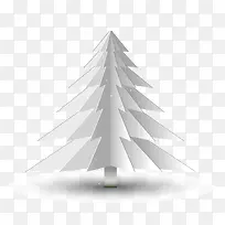 圣诞节白色圣诞树