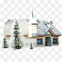 冬季建筑欧式美景