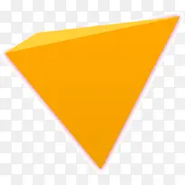 立体黄色三角形