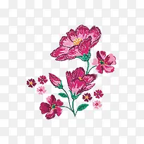刺绣鲜花