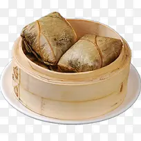 荷叶糯米蒸粽子
